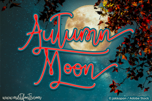 Autumn Moon: The Magical Script Font for Scroll-Stopping Visuals
