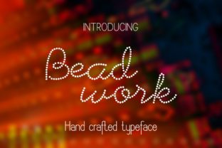 Beadwork Typeface Adds Spark to Web Design Projects