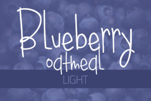 Blueberry Oatmeal Light Typeface Review for Social Campaigns