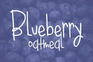 Blueberry Oatmeal Regular: A Creative Font for Engaging Social Campaigns