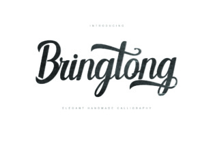 Bringtong: A Modern Brush Script for Dynamic Web Design