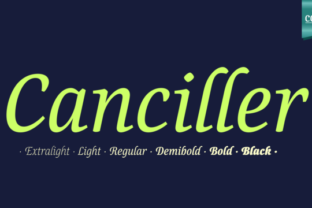Canciller Family: A Script Font for Elegant Craft Projects