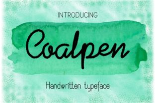 Coalpen: A Handwritten Typeface for Business Branding