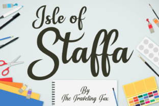 Isle of Staffa: The Strong Handwritten Script for Crafters and Sellers