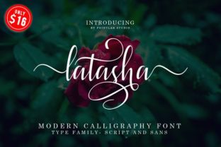 Latasha Font: A Script Handwritten Typeface for Creative Campaigns