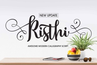 Risthi Font for Handmade and Creative Product Design