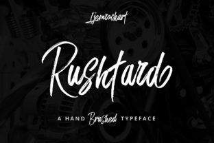 Rushtard Brush: A Trendy Script Handwritten Font for Crafters