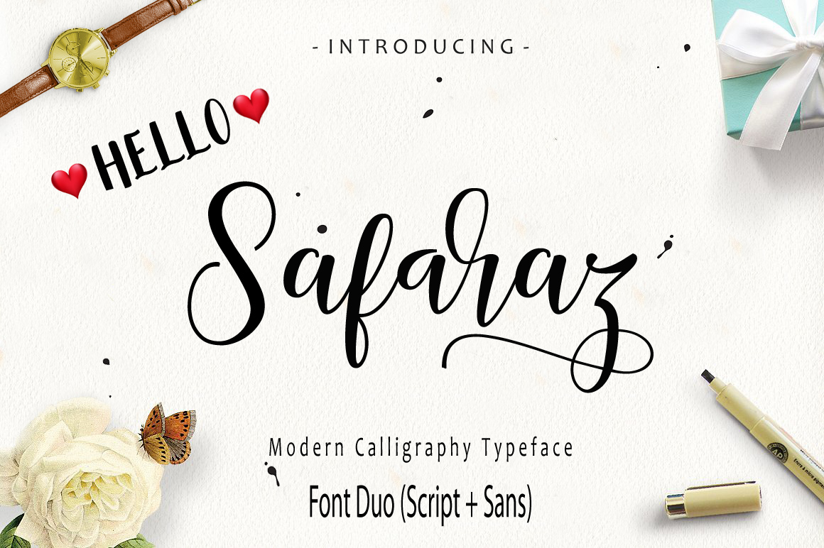 Safaraz: A Modern Script Duo for Polished Web Design