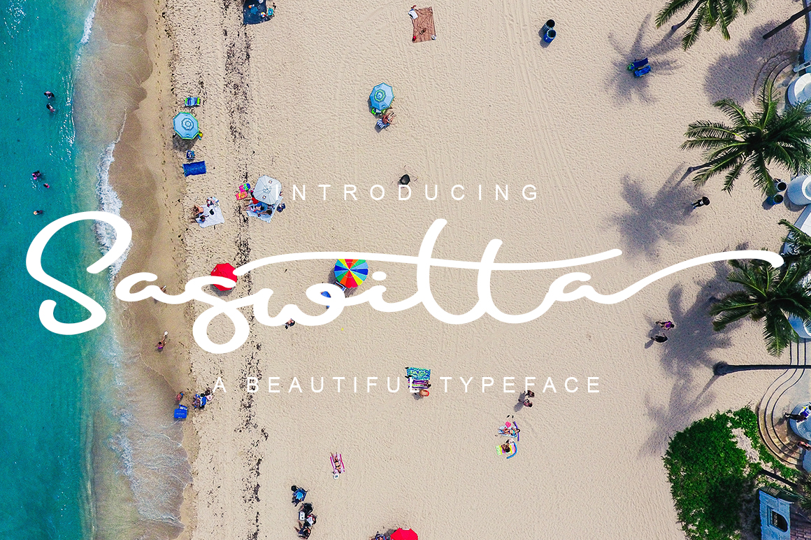Saswitta: A Modern Script Typeface for Elegant Brand Identity