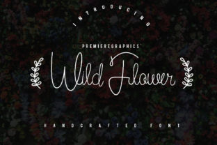 Wild Flower Font for Creative Designers and Makers